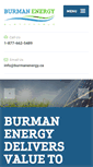 Mobile Screenshot of burmanenergy.ca